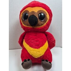 Wizarding World of Harry Potter Owl "Falkes" 12" Plush Red- Pink‎ Glitter Eyes